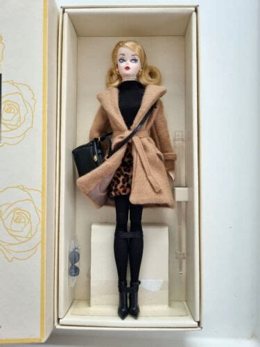 Classic Camel Coat Silkstone Barbie Doll Fashion Model Collection Gold