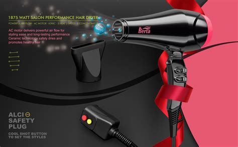 Berta 1875w Professional Salon Hair Dryer Negative Ionic