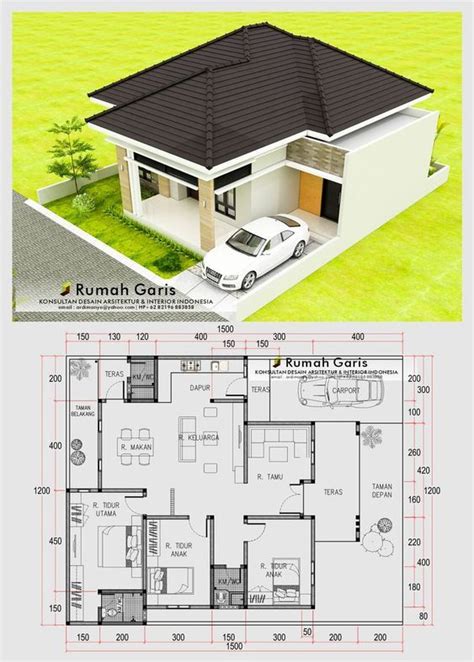 Desain Rumah Lantai X Tipe Modern Minimalis Kamar Tidur