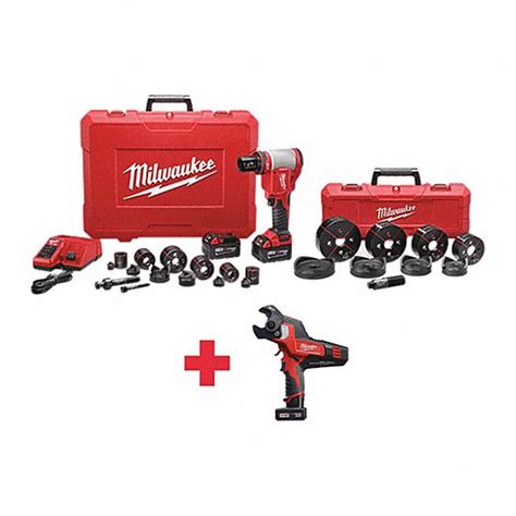 MILWAUKEE, 12 V/18 V Volt, 2 Tools, Cordless Combination Kit - 165FT4 ...