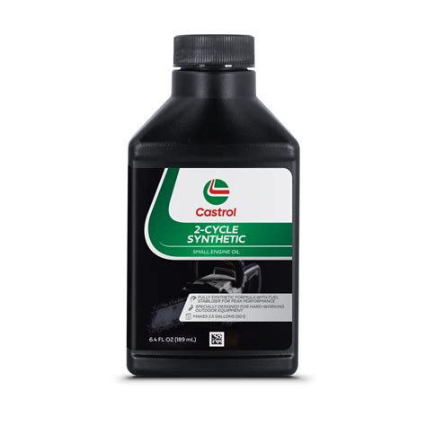 Castrol 2 Cycle Full Synthetic Oil – Small Engine Formula – 50:1 Mix R ...