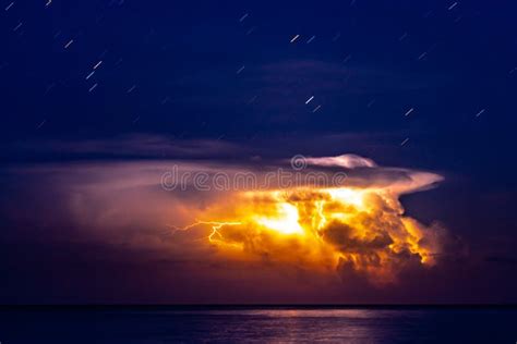 A Storm Cell on the Sea - Evolution of the Storm Stock Image - Image of colors, blue: 131068899