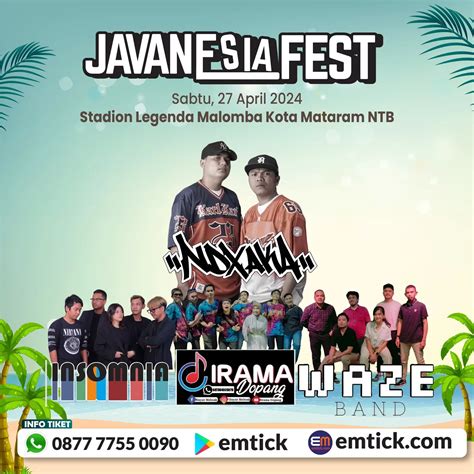 Konser Ndx Aka Di Lombok Pada Acara Javanesia Fest Catat Lokasi