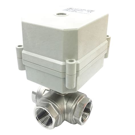 Stainless Steel Electric Valve Way With Nm Actuator Motorized Ball