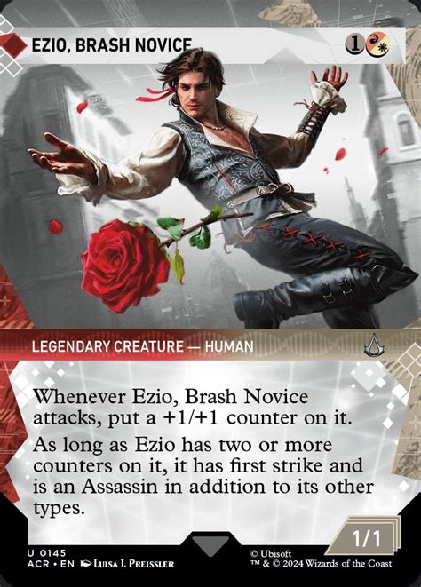 Ezio Brash Novice Universes Beyond Assassin S Creed Variants Card