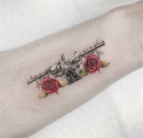 11 Gun And Roses Tattoo Ideas That Will Blow Your Mind