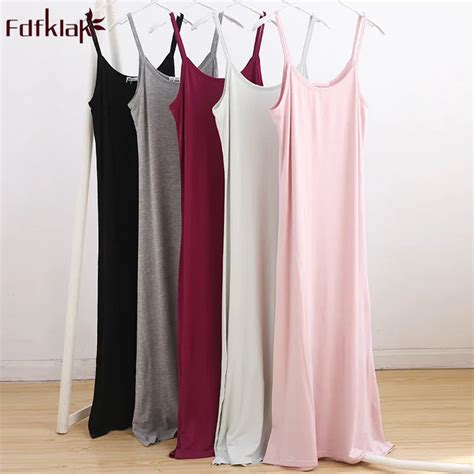 Buy Fdfklak Comfortable Cotton Night Dress Women Sexy