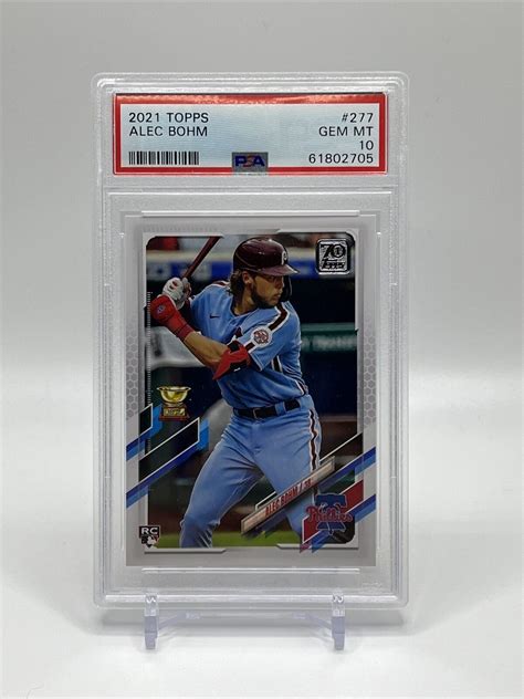 2021 Topps Alec Bohm 277 Gold Cup RC Rookie Card PSA 10 Phillies GEM