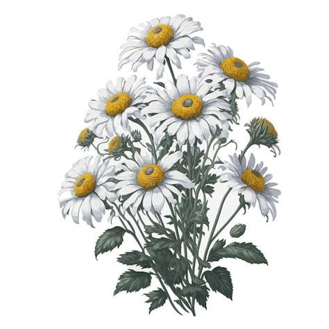 Vector Acuarela Transvaal Daisy Clipart Ramo Floral Vector Premium