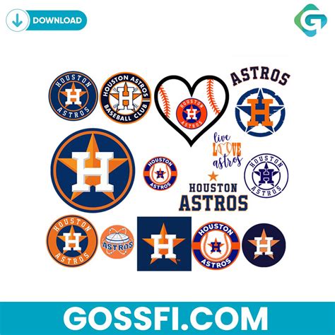 Bundle Houston Astros Baseball Svg Digital Download