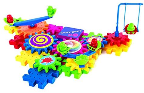 Gear Building Toy Set Interlocking Learning Blocks Motorized