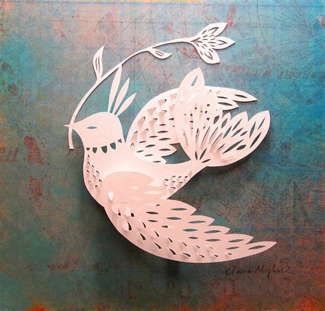 Cut Paper Bird Paper Birds Paper Art Paper Cut Art