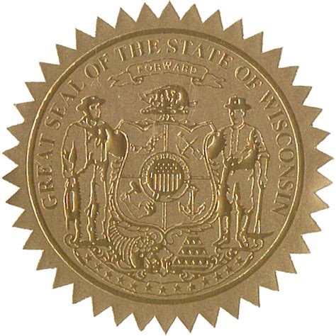 State Seals Metallic Gold