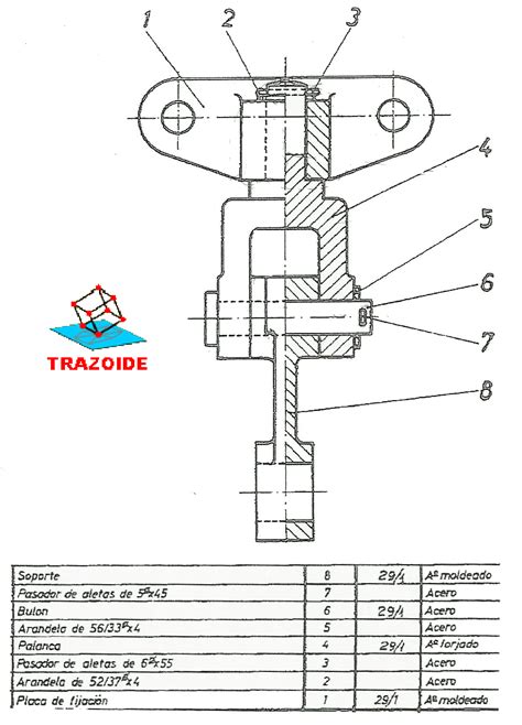 Ejercicio De Conjuntos Y Despieces Soporte Articulado 981 Trazoide