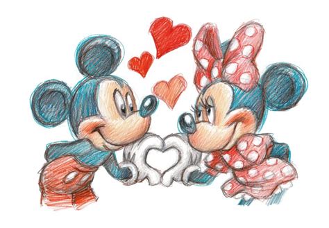 Mickey Minnie Love Unique Signed Giclée Joan Vizcarra Catawiki