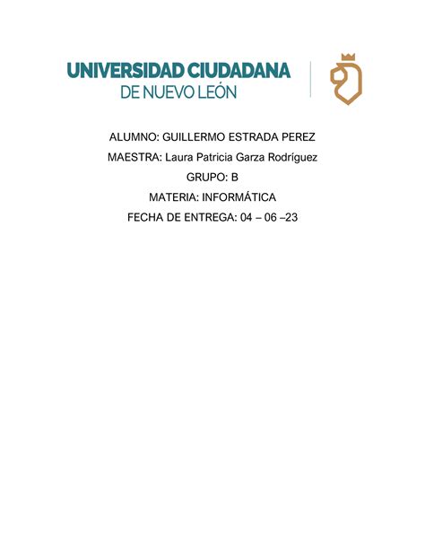 Informatica Er Tetra Ensayo Del Examen Alumno Guillermo Estrada