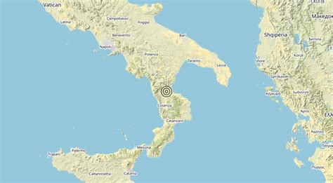 Terremoto 1 Km E Santa Sofia D Epiro CS Magnitudo ML 2 0 Meteo