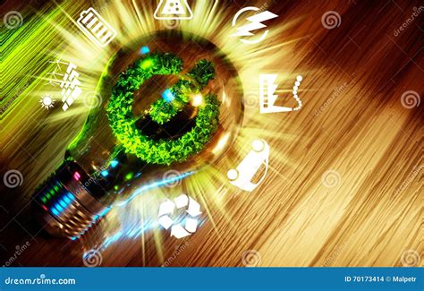 Concept Of Green Energy Innovation Technology Stock Illustration