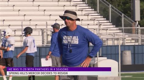 Kelly Mercer To Resign As Head Football Coach AD At Spring Hill After