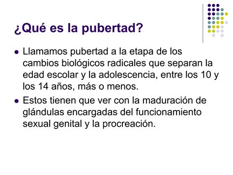 Pubertad Etapa De Cambios Ppt