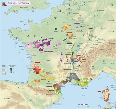 Carte De France Des Vins Cap Carto