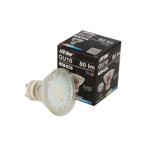 Żarówka Led Gu10 230V 1W Smd 2835 Ledline Biała Dzienna