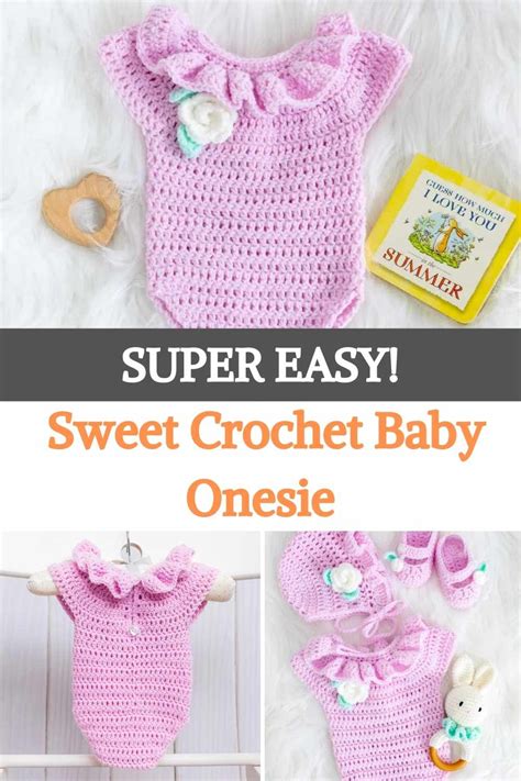 Super Easy! Sweet Crochet Baby Onesie