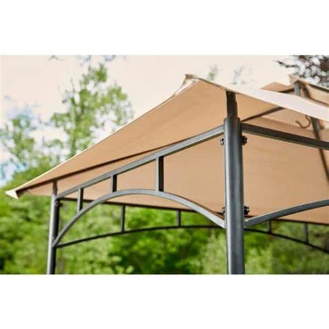 Hampton Bay Heathermoore Outdoor Patio X Grill Gazebo L Gg Pst The