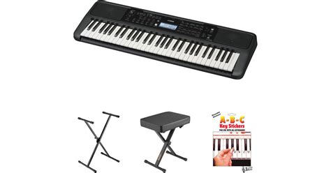 Yamaha PSR E383 61 Key Touch Sensitive Portable Keyboard Kit