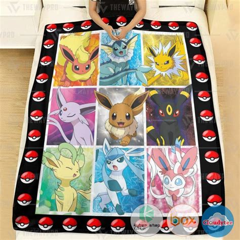 Hot Eevee Evolution Pokemon Blanket Express Your Unique Style With
