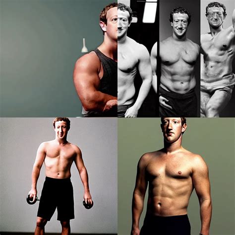 A Photo Of Mark Zuckerberg After Using Steroids And Stable Diffusion