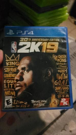 Nba 2k19 20th Anniversary Edition Item Box And Manual Playstation 4