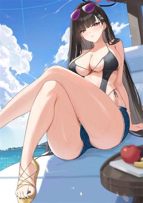 Kakumayu Rio Blue Archive Blue Archive Absurdres Highres Girl Alternate Costume Ass