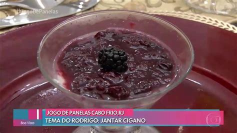 Manjar De Coco Calda De Frutas Vermelhas Receitas Gshow Gshow