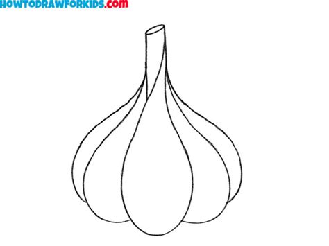 How To Draw Garlic Easy Drawing Tutorial For Kids