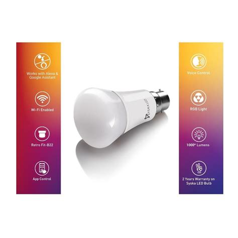 Cool Daylight Ssk Smw W Syska Smart Wi Fi Led Bulb At Best Price In