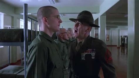 The Austere Gunnery Sergeant Hartman In Full Metal Jacket Youtube