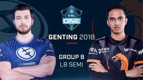 Dota 2 Evil Geniuses Vs TNC Game 1 Group B LB Semi ESL One