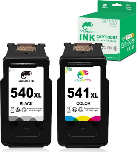 COLORETTO PG 540XL CL 541XL Cartouche d encre Remanufacturées pour