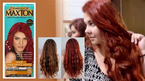 Ficando Ruiva Maxton Pintando O Cabelo Em Casa Youtube