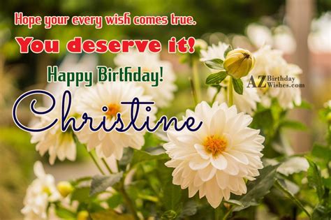 Happy Birthday Christine