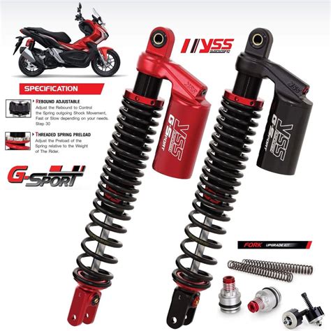 Honda ADV150 YSS Rear Twin Shock G Sport With Rebound Adjustment