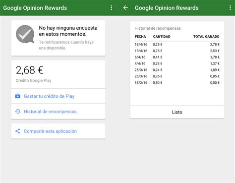 Google Opinion Rewards: Haz ENCUESTAS y GANA SALDO de Google Play