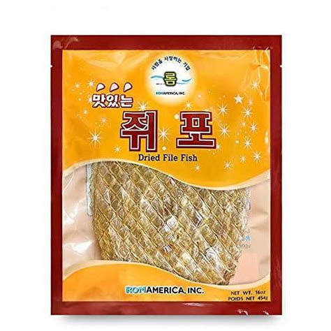 Dried Filefish Fillet Jerky Traditional Korean Roasted File Fish