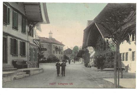 Langnau Im Emmental BE Dorfplatz Hand Coloriert 1909 Kaufen Auf