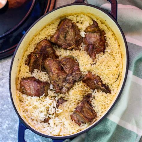 Oven Baked Lamb and Rice Dish - Mediterranean Latin Love Affair