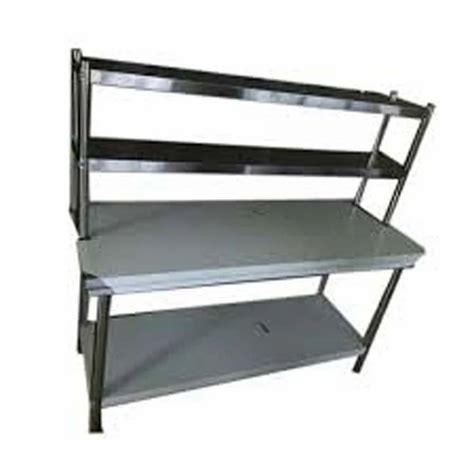 Stainless Steel SS Work Table With 2 OHS For Kitchen At Rs 28000 In