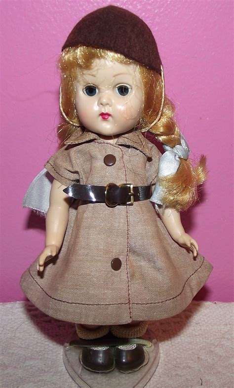 Gorgeous Vintage Walker Ginny Vogue Doll In Original Brownie Outfit Circa 1950 Tiny Tears