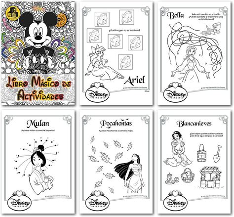 Libro Mágico de Disney para Colorear por Números