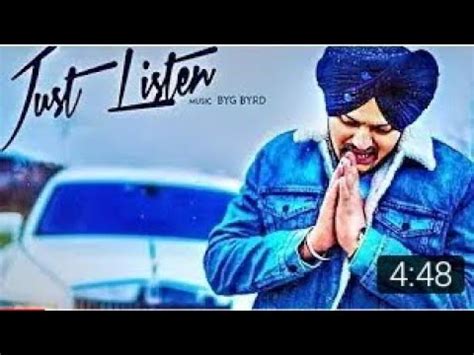 Just Listen Official Music Video Sidhu Moose Wala Ft Sunny Malton